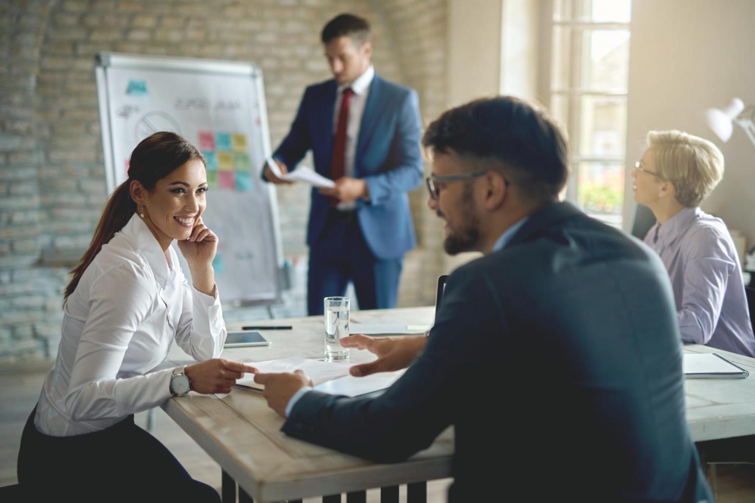 Modern office space with collaborative learning environment